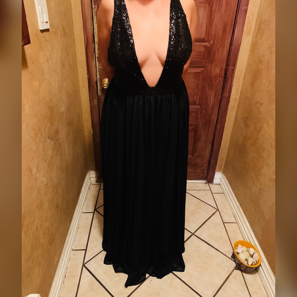 ❤️‍🔥Black sequin formal/ prom dress size M❤️‍🔥